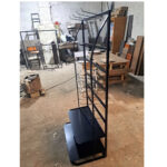 استند ،ارتفاع 160 سانت 2 طبقه ورق 6 طبقه مسوار 5 رنگ استاتیک